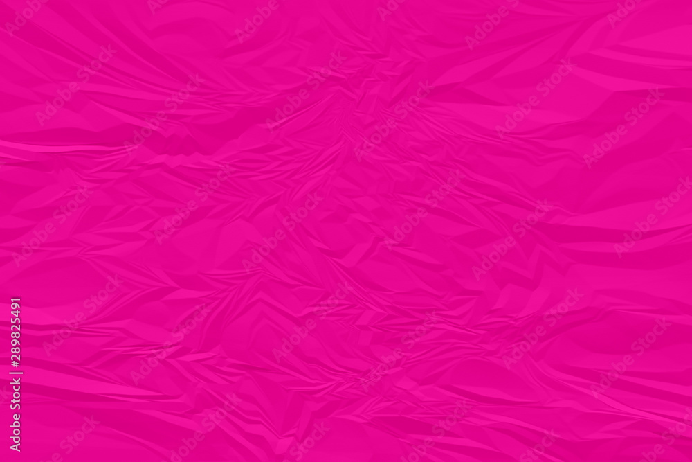 Fototapeta premium crumpled pink paper background close up