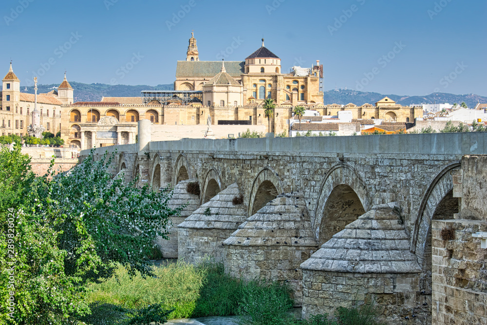 Puente romano y mezquita de Cordoba