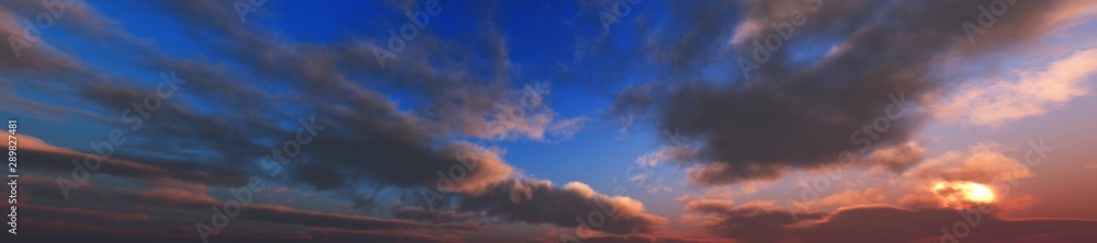 Beautiful sky with clouds.
