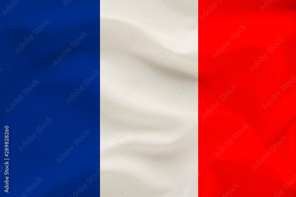 national flag of the country france on gentle silk with wind folds, travel concept, immigration, politics, copy space, close-up national flag of the country france on gentle silk with wind folds, travel concept, immigration, politics, copy space, close-up
