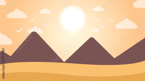 Fantastic Background Of  Sunset Vector