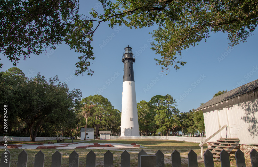 Hunting Island State Park lighthouse in South Carolina