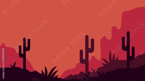 Elegant landscape background with mountain