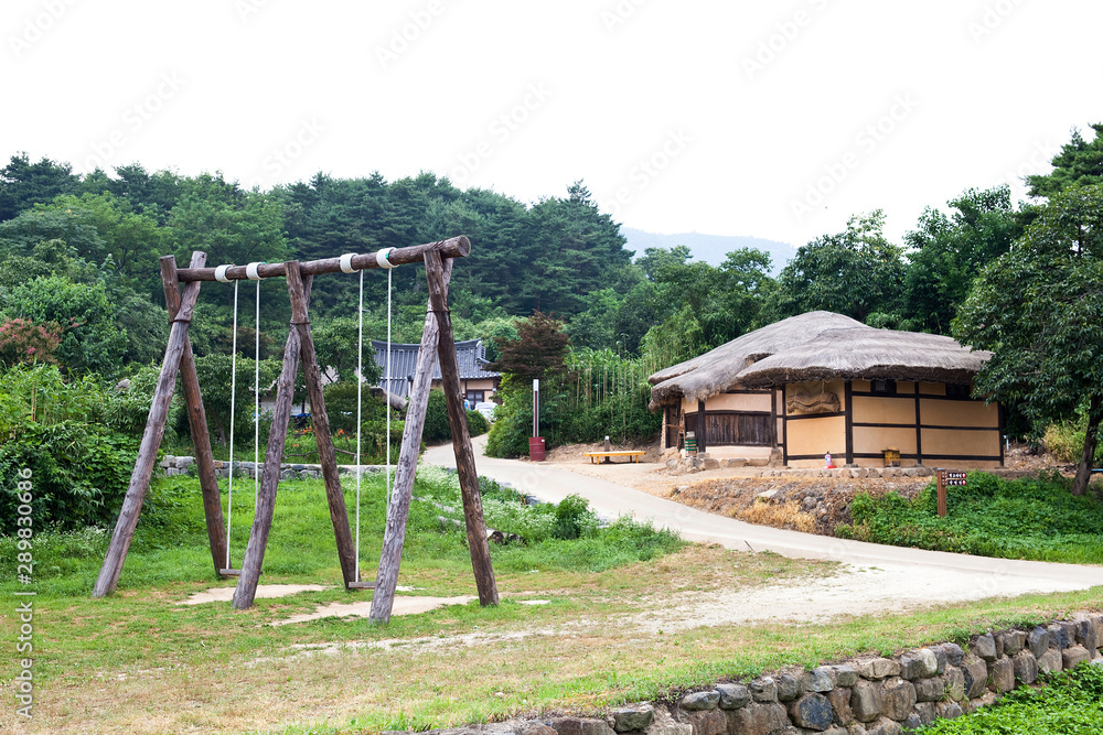 Fototapeta premium Wanggok Village is a traditional village in Gangwon Province in Korea.