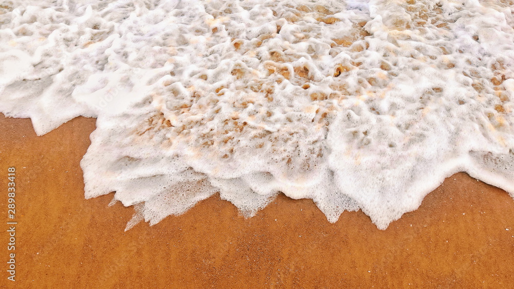 sea salt on beach
