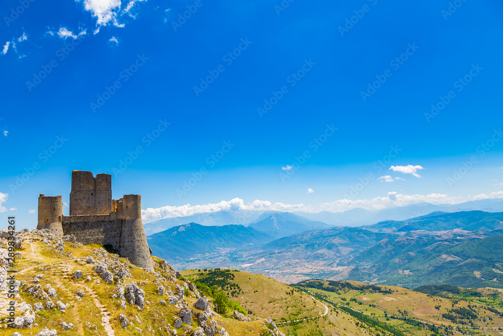 Rocca Calascio. The ancient fortress in Abruzzo