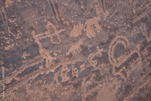 Ancient cave paintings / rock art in Ha'il Province in Saudi Arabia (world heritage site)