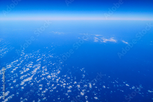 Black sea as background view from an airplane