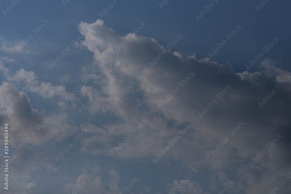 White Clouds In the Blue Sky. Natural background with Clouds White Clouds In the Blue Sky. Natural background with Clouds