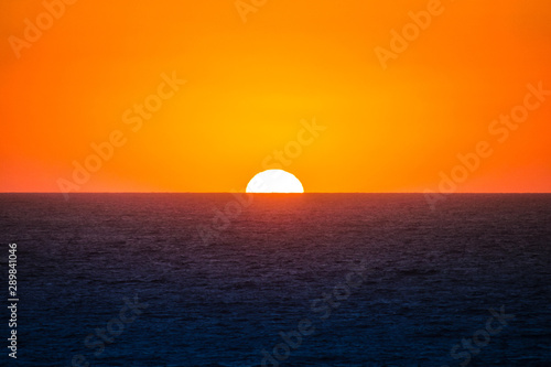 the sun is almost set at capo sandalo in the Island of San Pietro, Sardinia © stefano