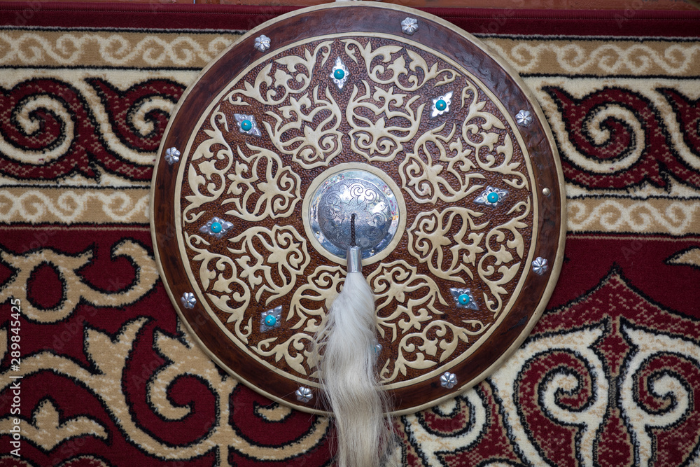 Obraz premium Oriental shield,Kazakh medieval shield