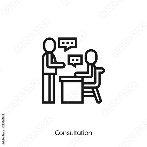 consultation icon vector