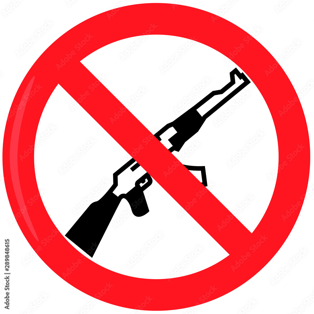 black assault rifle badge with flare logo, vector graphics Stock ...