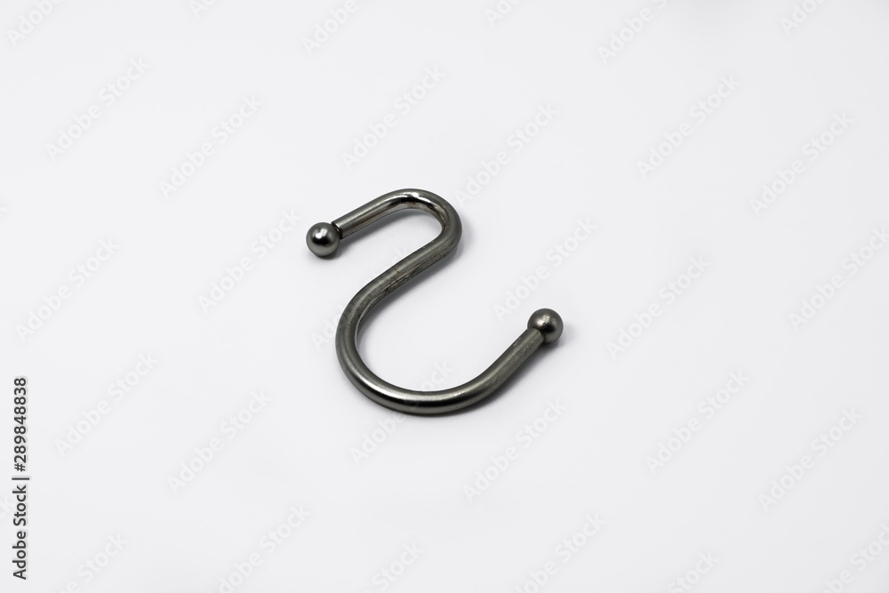 Shower Curtain Ring on White