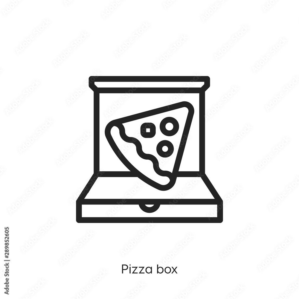 pizza box icon vector symbol