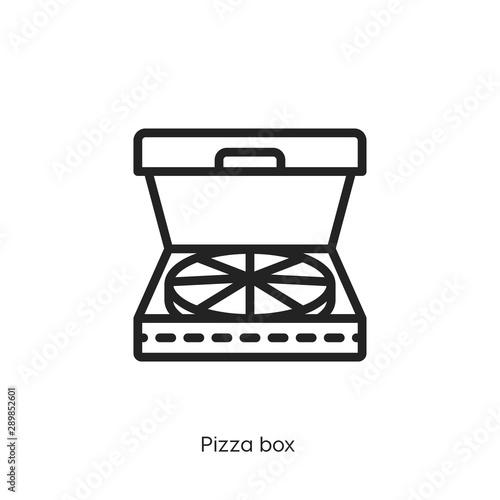 pizza box icon vector symbol