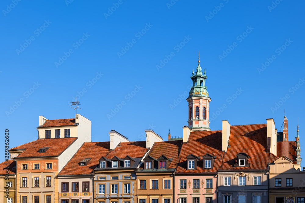 Houses Rooftops in Old Town of Warsaw