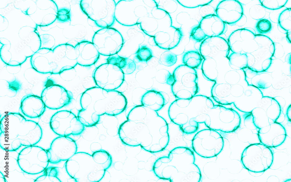 Fototapeta premium electric abstract glow bubble cells 