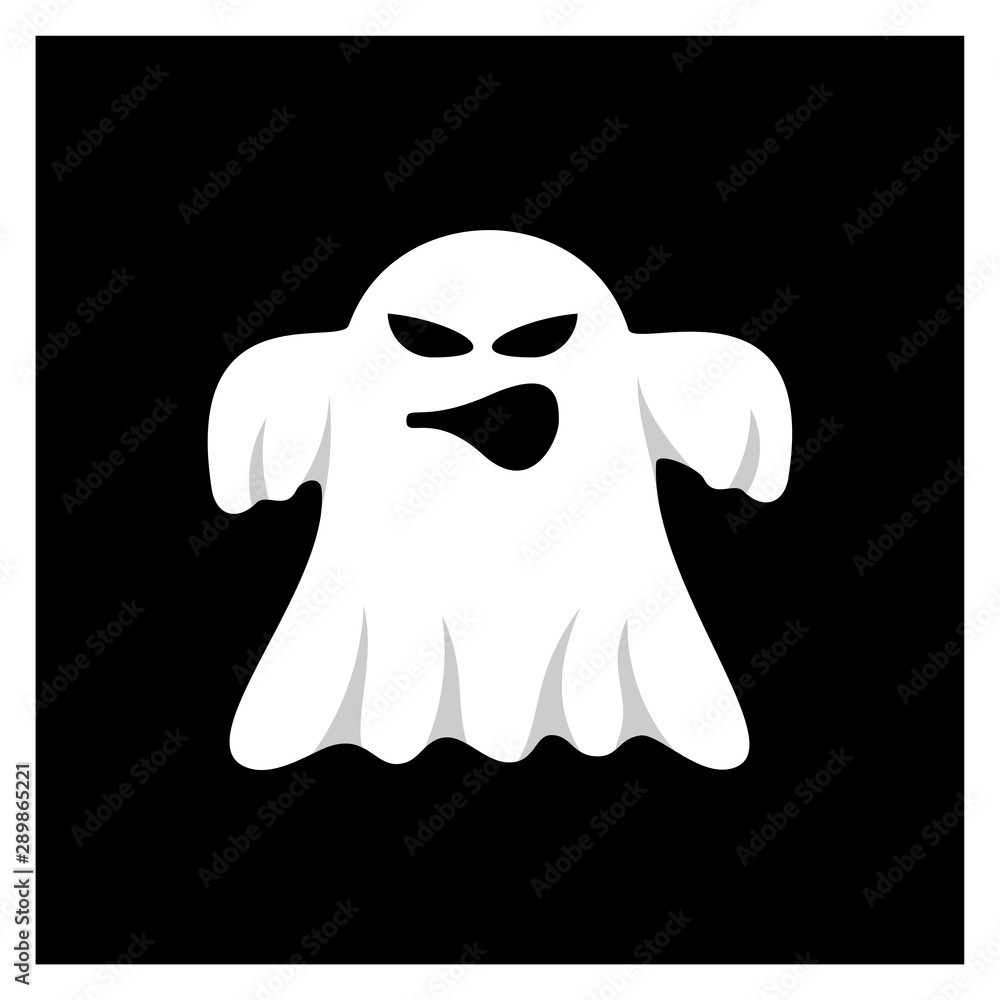 Ghost for Halloween Design Vector isolated. Happy Halloween Template Illustration Ghost for Halloween Design Vector isolated. Happy Halloween Template Illustration