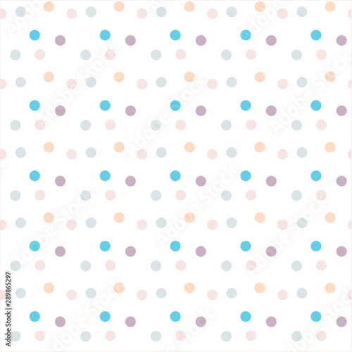 Seamless pattern. Multi-colored circles on a white background.