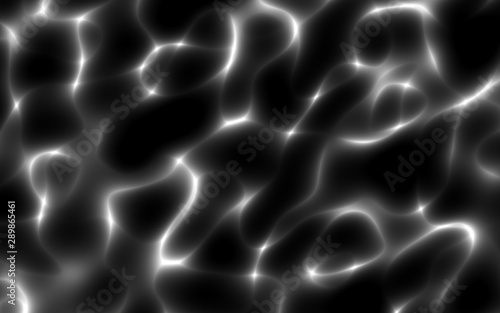 white gradient wave caustics on black 