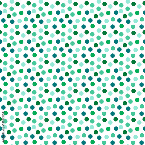 Seamless pattern. Multi-colored circles on a white background.