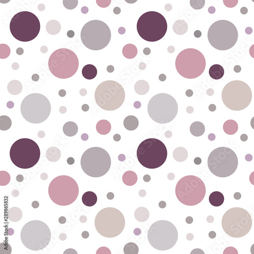 Seamless pattern. Multi-colored circles on a white background.