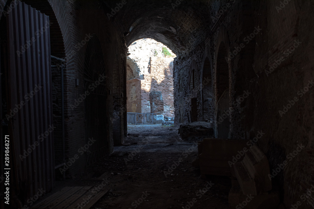 Pozzuoli, Naples, Italy. 20 August 2019. The Flavian Amphitheater is one of the two Roman amphitheaters still in existence today.