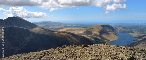 Looking over Wast Water to the Isle of Man photo