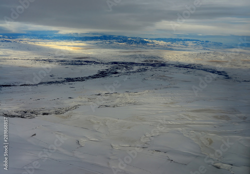 Aerial view Bozeman Montana