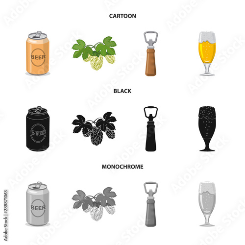 Isolated object of pub and bar icon. Collection of pub and interior stock symbol for web.