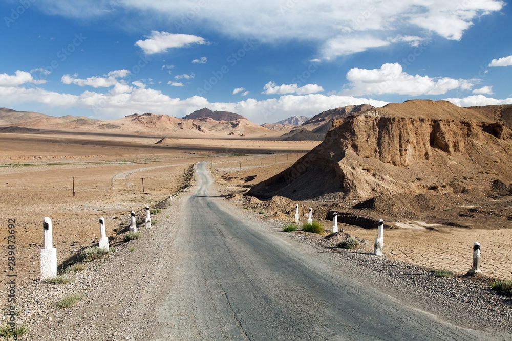 Pamir highway or pamirskij trakt. Pamir highway or pamirskij trakt.