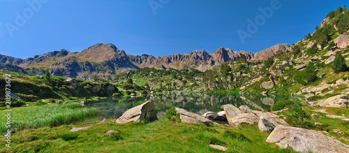 Natural landscape in the mountains of Andorra, Europe
