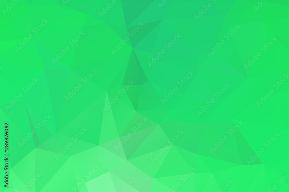 Obraz premium Light Green vector polygon abstract backdrop. Polygonal abstract vector with gradient. Textured pattern for your backgrounds
