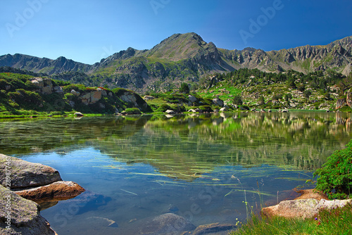 Natural landscape in the mountains of Andorra, Europe