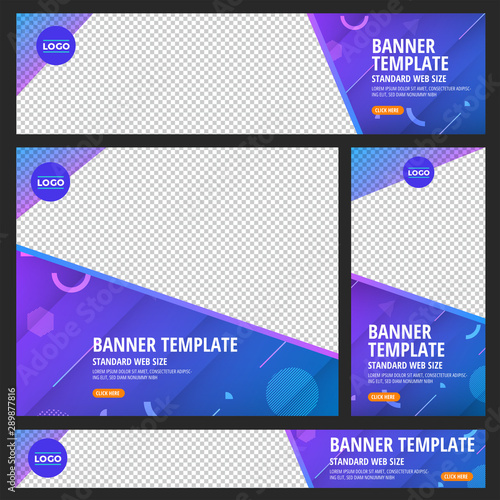 Set web banner standard size