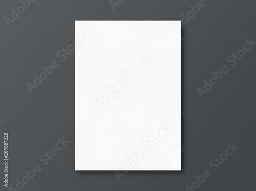 Paper A4 photo mockup. Empty paper photo mockup. Template for branding identity. Photo mockup with clipping path.