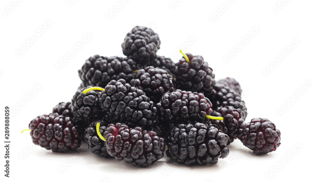 Ripe beautiful mulberry with leaves. Ripe beautiful mulberry with leaves.
