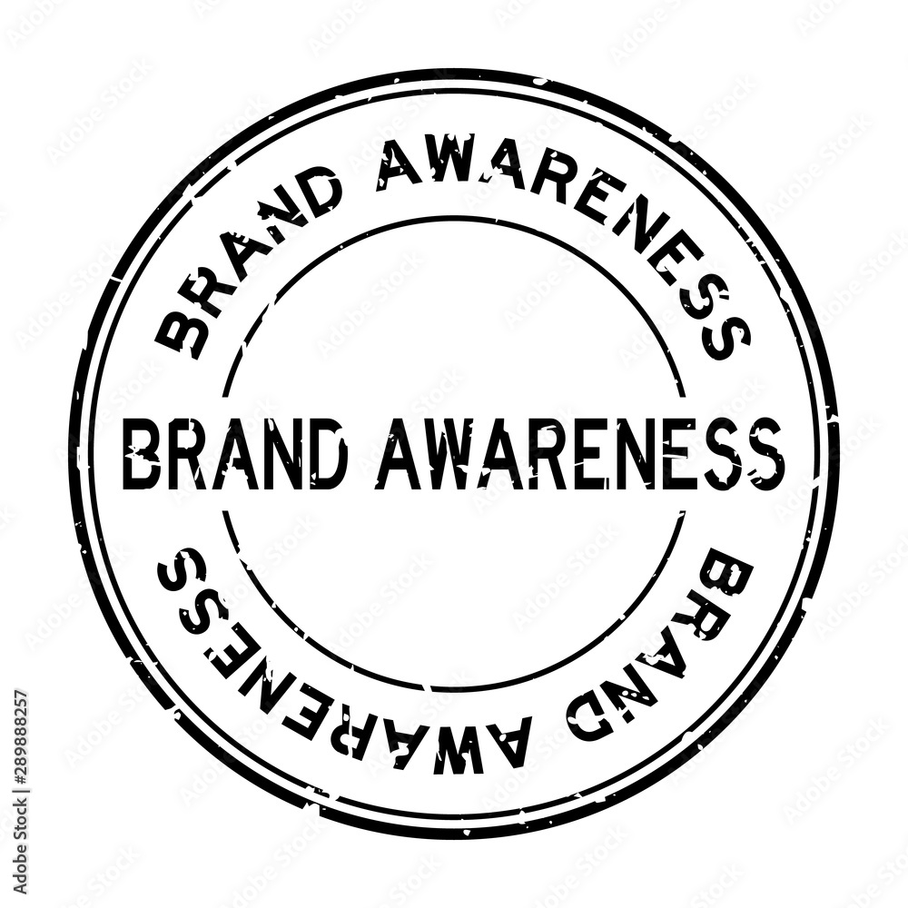 Grunge black brand awareness word round rubber seal stamp on white background Grunge black brand awareness word round rubber seal stamp on white background