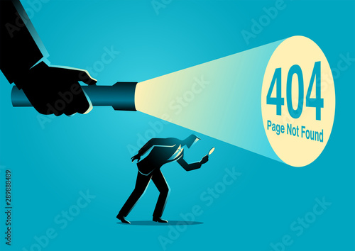 404 error page not found sign