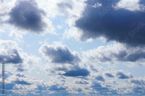 blue sky with white clouds