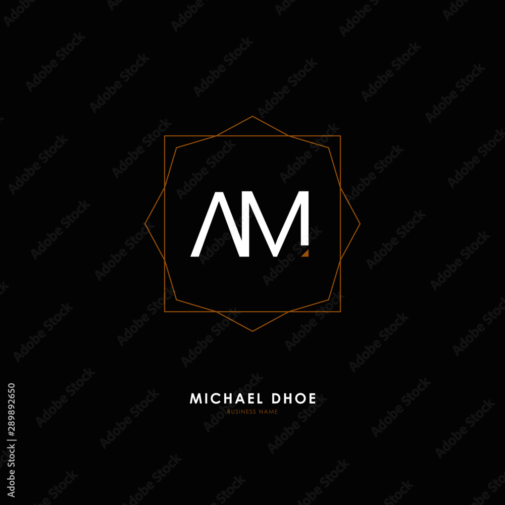 A M AM Initial logo letter with minimalist concept. Vector with scandinavian style logo. A M AM Initial logo letter with minimalist concept. Vector with scandinavian style logo.