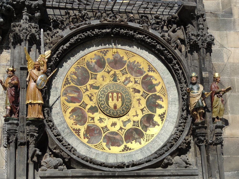 Detail der Astronomischen Uhr des Prager Rathauses