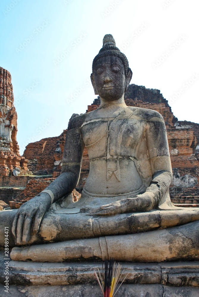 Ruins, Antiques and Ancient Buddha Images, in Phra Nakhon Si Ayutthaya Province Ruins, Antiques and Ancient Buddha Images, in Phra Nakhon Si Ayutthaya Province