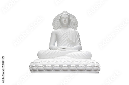 Photography Buddha statue isolated on white background