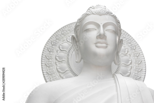 Canvas Print Buddha statue isolated on white background