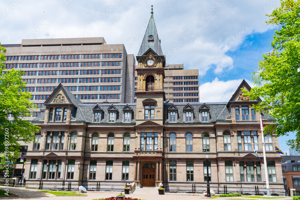 Halifax, Nova Scotia City Hall Building on the Grand Parade Square