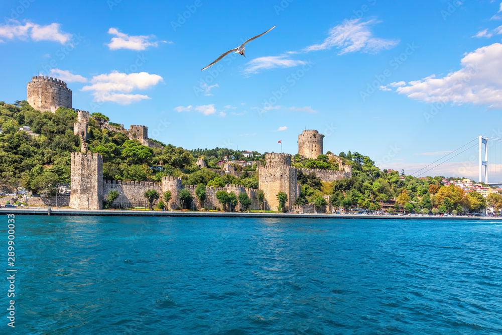 Roumeli Hissar Castle from Bosphorus Straight, Istanbul, Turkey