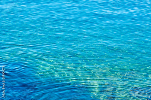  Turquoise blue sea water as a natural background texture.
