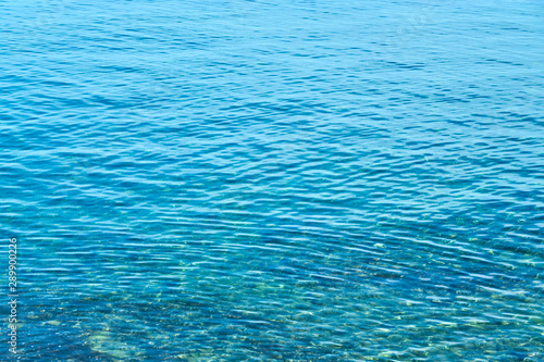  Turquoise blue sea water as a natural background texture.